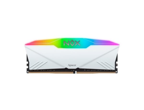 MEMORIA RAM APACER DDR4 8GB, FRECUENCIA 3200 MHZ, NOX BLANCO RGB LED, PARA PC DE ESCRITORIO - Imagen 2