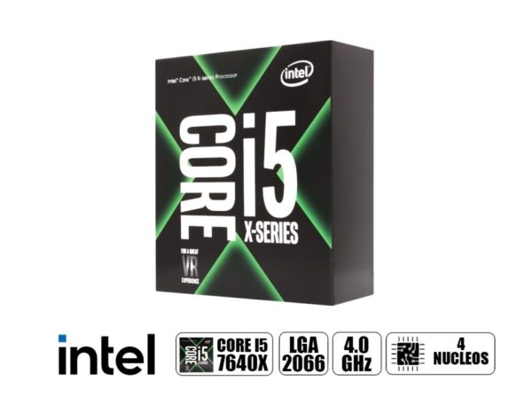 PROCESADOR INTEL CORE I5 7640X 4.0GHZ, 6.0MB, 4 NUCLEOS, LGA 2066, S/COOLER