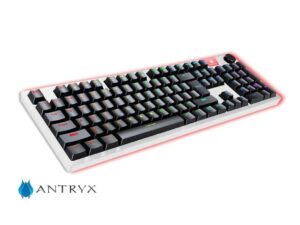 TECLADO ANTRYX GAMING MECANICO CHROME STORM MK830 TKL WHITE | SWITCH BROWN