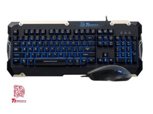 COMBO 2 EN UNO THERMALTAKE COMANDER, TECLADO ILUMINACION ROJO, AZUL, MORADO, MOUSE 6 2500 DPI, INTERFAZ USB