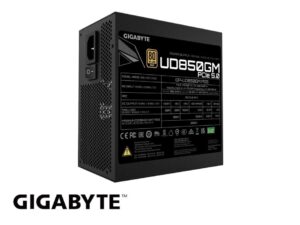 FUENTE DE PODER GIGABYTE 850W ATX, GOLD 80 PLUS, MODULAR, COLOR NEGRO (GP-UD850GM PG5)