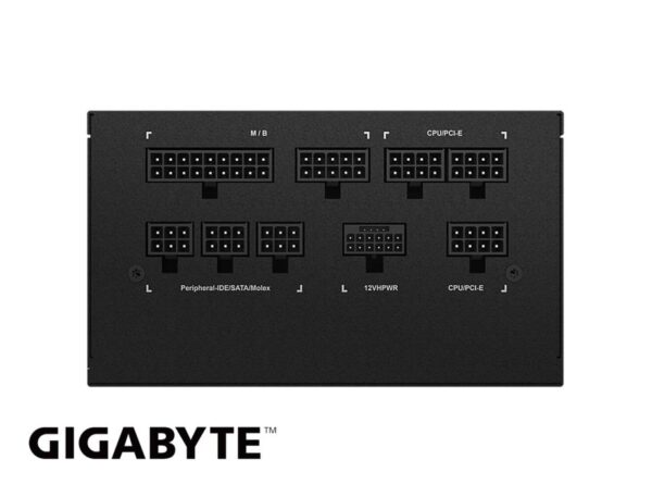 FUENTE DE PODER GIGABYTE 850W ATX, GOLD 80 PLUS, MODULAR, COLOR NEGRO (GP-UD850GM PG5) - Imagen 2