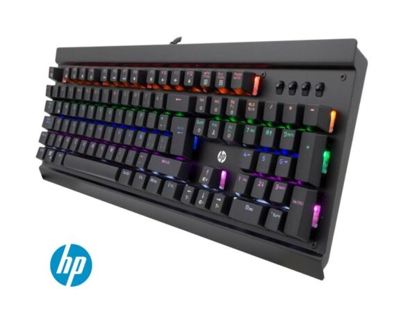 TECLADO HP GAMING MECANICO GK500 CON SWITCH BROWN ILUMINACION RGB