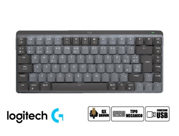 TECLADO LOGITECH INALAMBRICO MX MECHANICAL MINI Y SENSORES DE LUZ AMBIENTAL