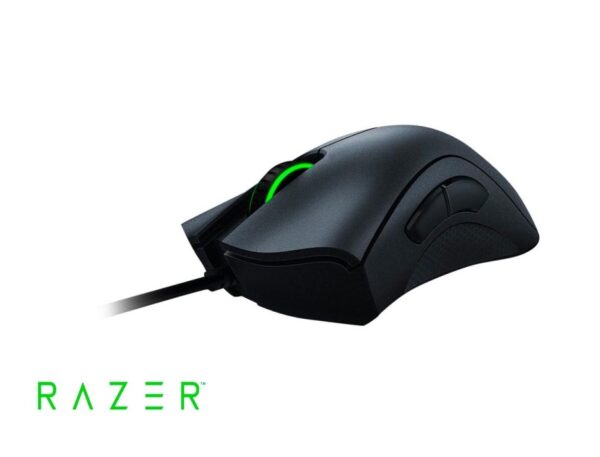 MOUSE RAZER DEATHADDER ESSENTIAL, GAMING, SENSOR HASTA 6,400 DPI, CON 5 BOTONES PROGRAMABLES, COEXION USB, NEGRO