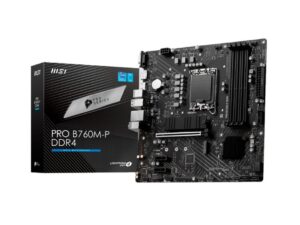 PLACA MADRE MSI B760M-P, PARA PROCESADORES,D4, INTEL LGA 1700, MEMORIA DDR4 (911-7E02-006)