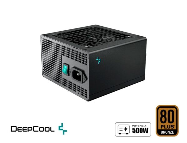 FUENTE DEEP COOL 500W BRONZE 80 PLUS - PK500D ATX NO MODULAR NEGRO (PK500D)