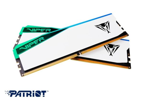 MEMORIA RAM PATRIOT DDR5 64GB (2X32GB), FRECUENCIA 6200 MHZ, VIPER VENOM, BLANCO, CON ILUMINACION LED RGB, CL 42 - Imagen 3