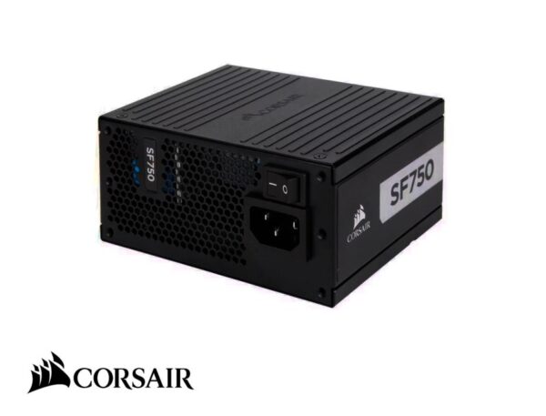 FUENTE DE PODER CORSAIR 750W ATX, PLATINUM 80 PLUS, SF750, SFX, MINI MODULAR, COLOR NEGRO (CP-9020186-WW)