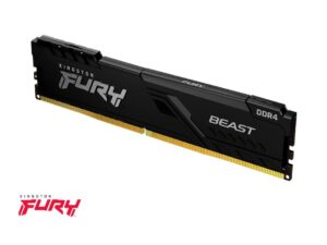 MEMORIA RAM KINGSTON DDR4 32GB, FRECUENCIA 3200 MHZ, FURY BEAST NEGRO, PARA PC DE ESCRITORIO