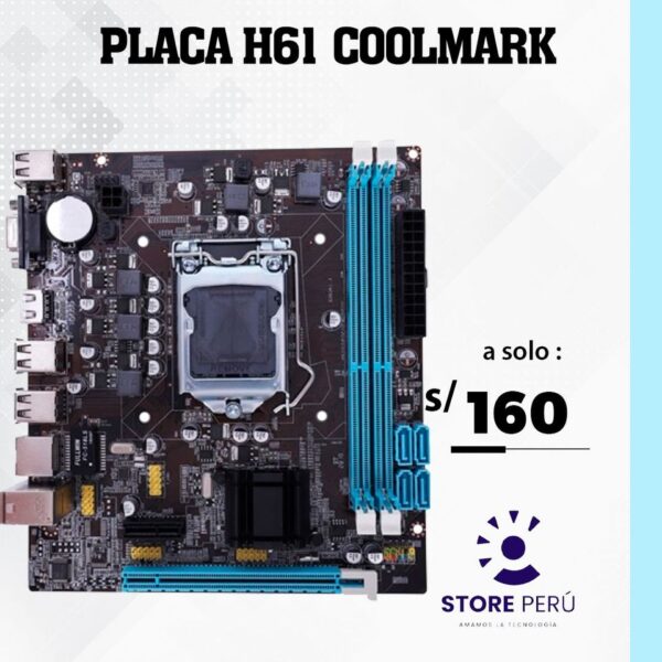 PLACA MADRE COOLMARK H61 4TA GEN LGA1150