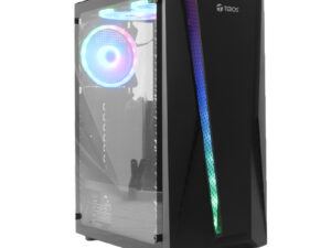 Case Gamer Teros TE-11411N, Mid Tower, ATX, 450W, NEGRO, USB 3.0 / 2.0, Audio