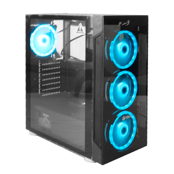 Case Gamer Teros TE-1155N, Mid Tower, ATX, 550W, NEGRO, USB 3.0 / 2.0, Audio.