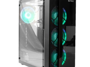 Case Gamer Teros TE-1156N, Mid Tower, ATX, 550W, NEGRO, USB 3.0 / 2.0, Audio