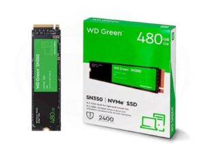 WD® Unidad SSD 480 GB PCle NVMe Gen3 M.2 SN350 green