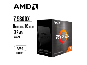 PROCESADOR AMD RYZEN 7 5800X AM4, 3.8GHZ - 36MB, 8 NUCLEOS