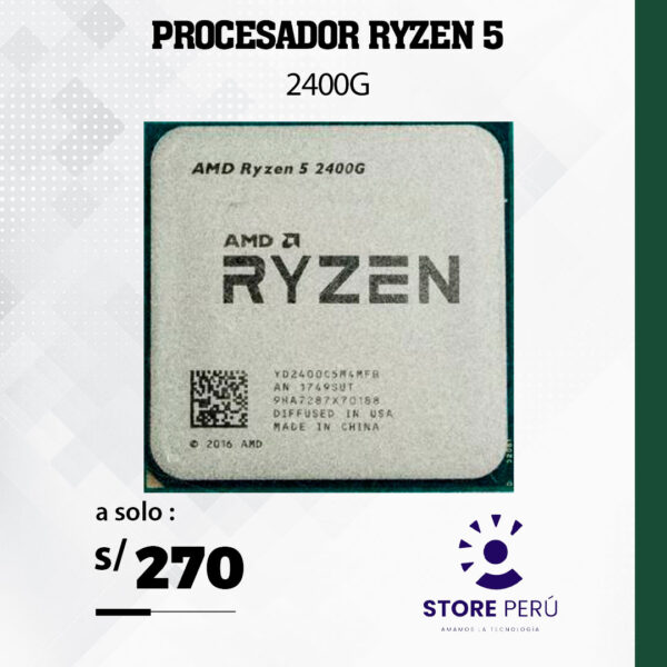 PROCESADOR RYZEN 5 2400G