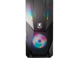 Case GRANDZ - GZ-3303 - S/Fuente, Negro, Vidrio Templado, LED-RGB (C.C)  S/160.00