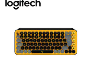 TECLADO MECANICO LOGITECH POP KEYS WIRELESS/BT, BLACK/YELLOW