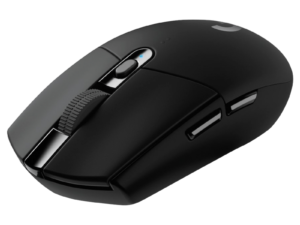 MOUSE INALAMBRICO LOGITECH LIGHTSPEED G305 GAMING, HASTA 12.000 DPI, CON RECEPTOR USB, DISEÑO ERGONOMICO, 6 BOTONES, BLACK