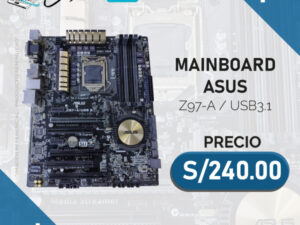 PLACA MADRE ASUS Z97-A / USB 3.1 / DDR3 LGA 1150