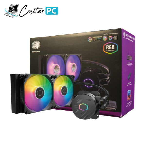 SISTEMA DE ENFRIAMIENTO LIQUIDO COOLER MASTER ML240L CORE BLACK | ARGB