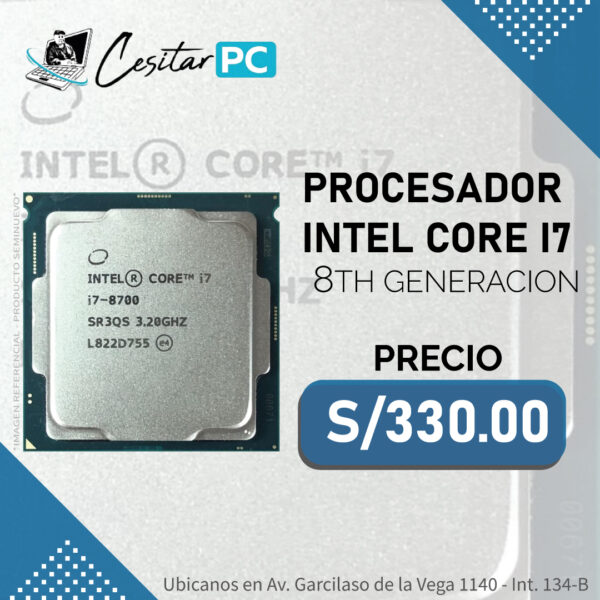 PROCESADOR INTEL CORE I7 8TH GEN