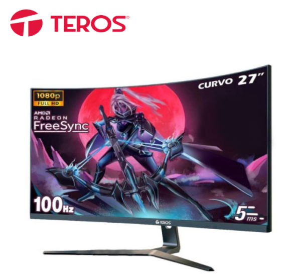 MONITOR 27 VA TEROS TE-2730S CURVO 100HZ 1080P VGA HDMI 5MS