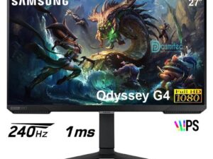 MONITOR SAMSUNG 27 PULGADAS, GAMING ODYSEEY G4 G402 FHD IPS, 240HZ