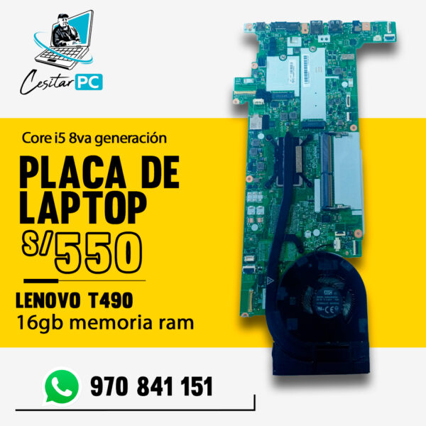 PLACA LAPTOP CORE I5 8VA GENERACIÓN