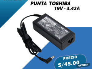 CARGADOR PARA LAPTOP ASUS PUNTA TOSHIBA 19V-3.42A