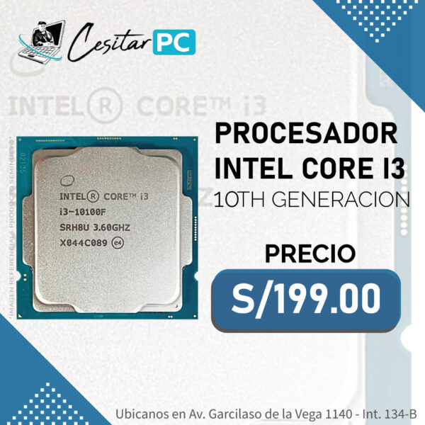 PROC. INTEL CORE I3 10TH GEN (DECIMA GENERACIÓN)