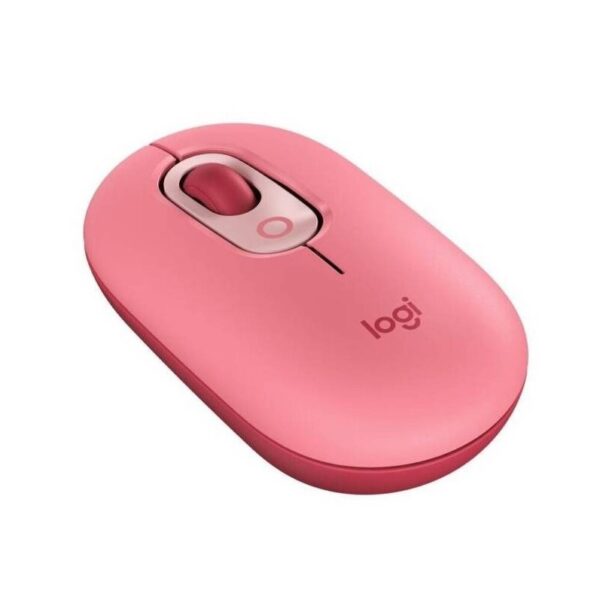 Mouse Logitech Pop Bluetooth Rosado Coral PC Laptop - Imagen 2