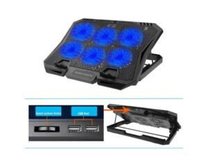 Ventilador o Cooler de 6 para Laptop Luz Led 9 - 17 Silencioso