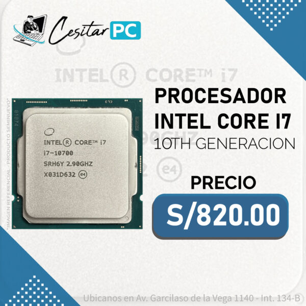 PROCESADOR INTEL CORE I7 10TH GENERACION