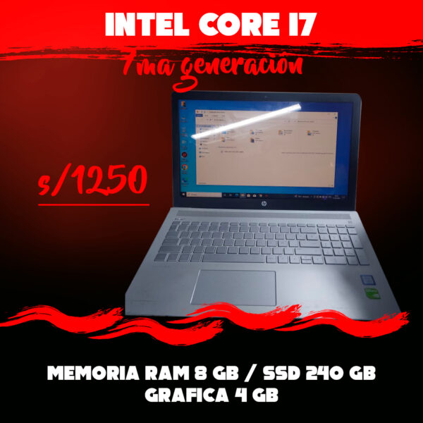 LAPTOP HP PROC. INTEL CORE I7 7ma GEN