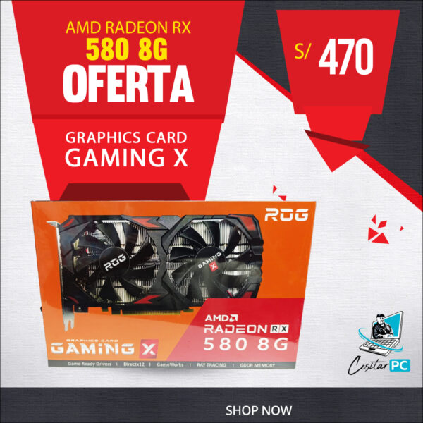 TARJETA DE VIDEO AMD RADEON 8GB